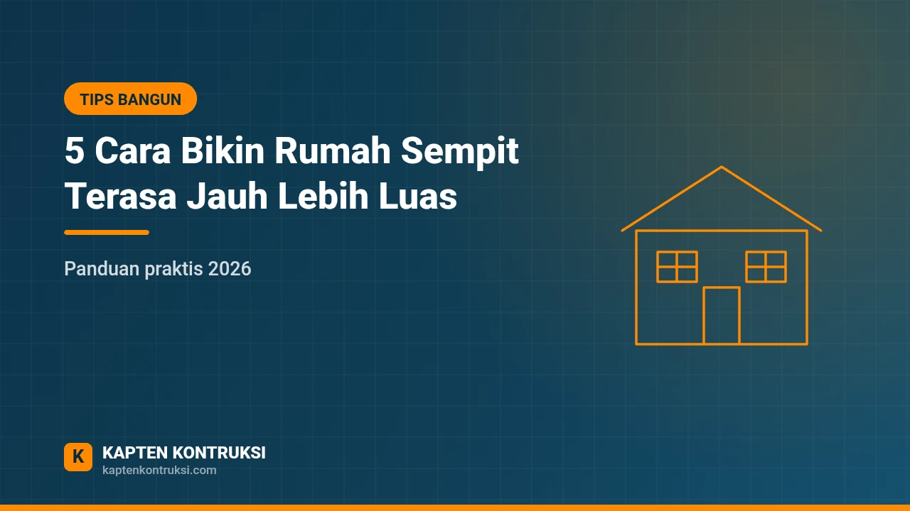 5 Cara Bikin Rumah Sempit Terasa Jauh Lebih Luas