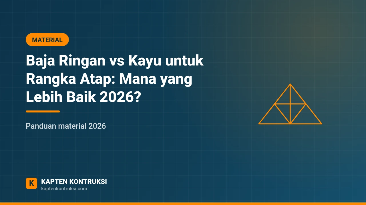 Baja Ringan vs Kayu untuk Rangka Atap: Mana yang Lebih Baik 2026?
