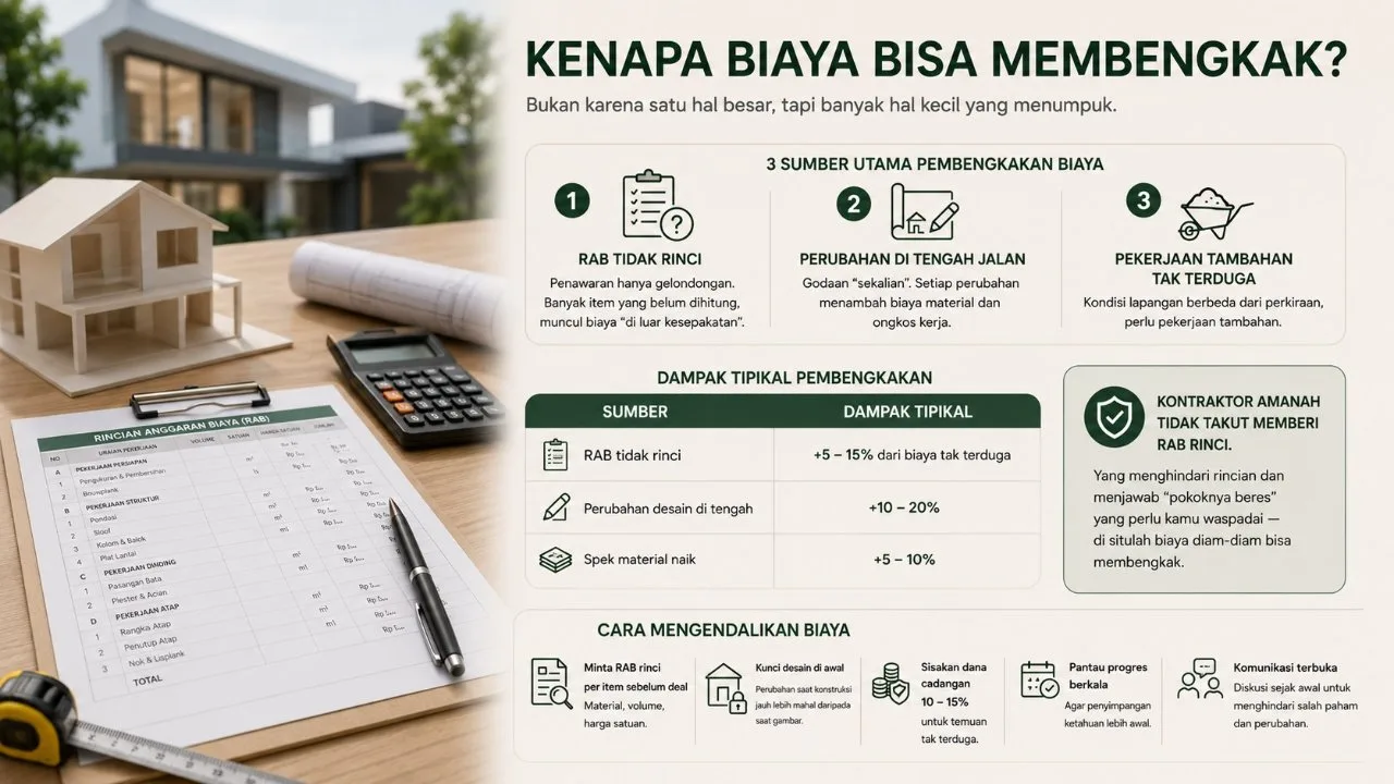 Rahasia yang Bikin Biaya Bangun Rumah Membengkak Diam-Diam