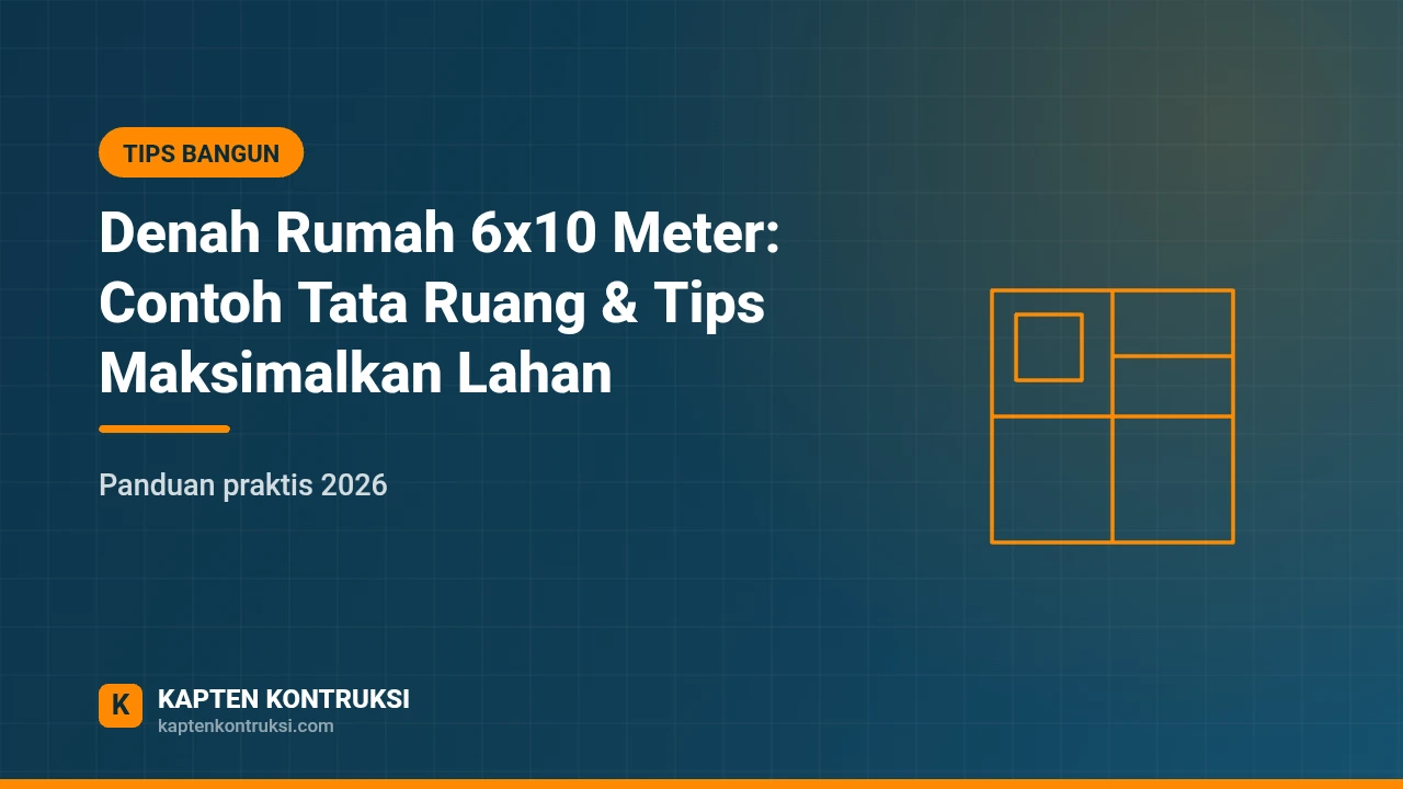 Denah Rumah 6x10 Meter: Contoh Tata Ruang & Tips Maksimalkan Lahan — Kapten Kontruksi