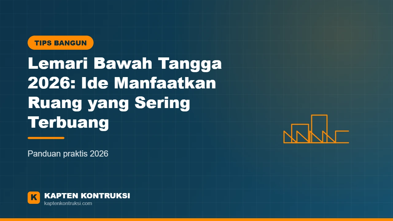 Lemari Bawah Tangga 2026: Ide Manfaatkan Ruang yang Sering Terbuang — Kapten Kontruksi