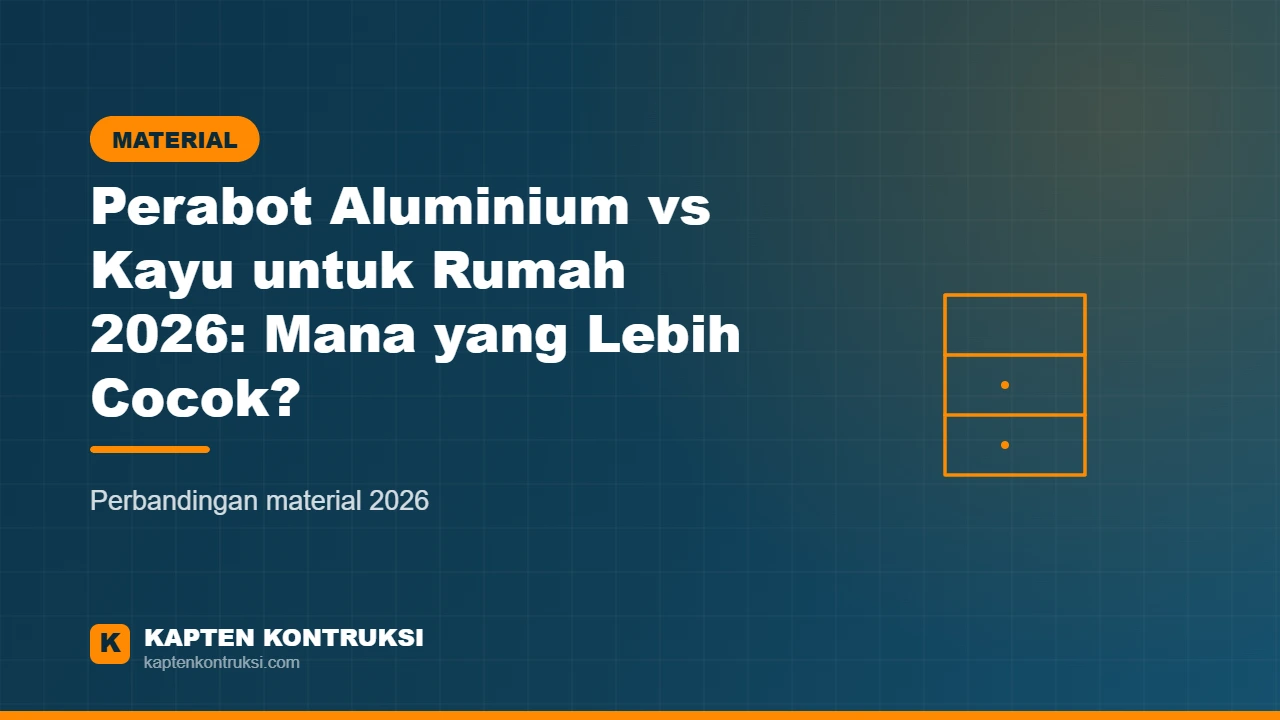 Perabot Aluminium vs Kayu untuk Rumah 2026: Mana yang Lebih Cocok? — Kapten Kontruksi