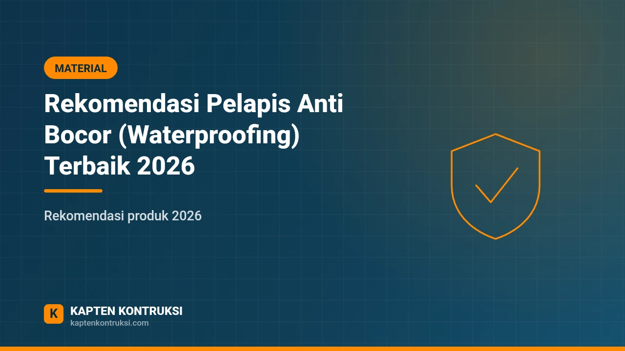 Rekomendasi Pelapis Anti Bocor (Waterproofing) Terbaik 2026 — Kapten Kontruksi
