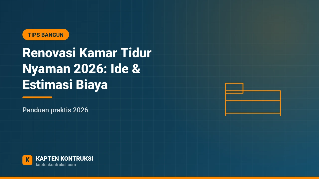 Renovasi Kamar Tidur Nyaman 2026: Ide & Estimasi Biaya — Kapten Kontruksi